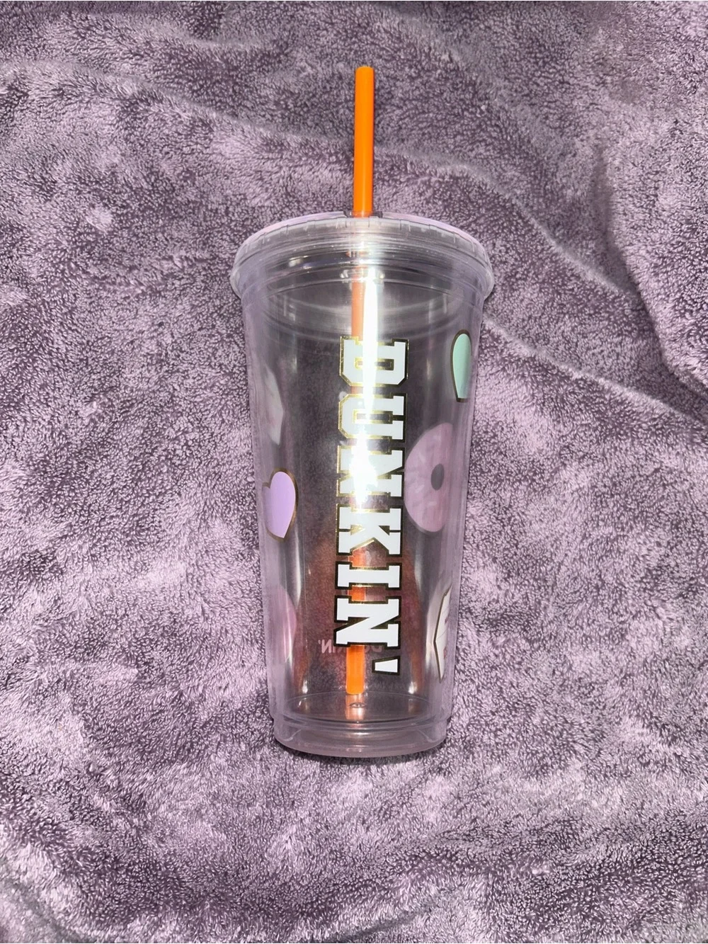 Dunkin X Stoney Clover LN Clear Tumbler with Straw